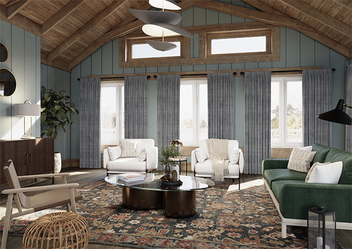 Velvet Opulence (Blackout), Storm Grey - Made to Measure Curtains - Image 7